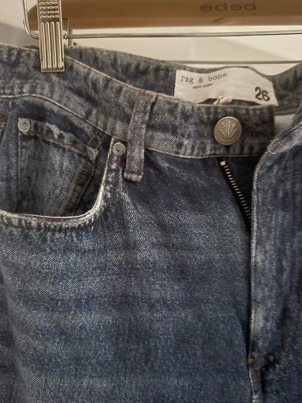 Rag & bone Miramar Andi cropped wide leg sweatpants jeans 26 - Picture 4 of 7